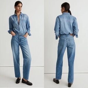 NWT Madewell The Tall Slouchy Boyjean in Rosewell Wash